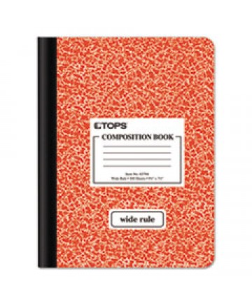 COMPOSITION BOOK, WIDE/LEGAL RULE, ASSORTED MARBLE COVERS, 9.75 X 7.5, 100 SHEETS
