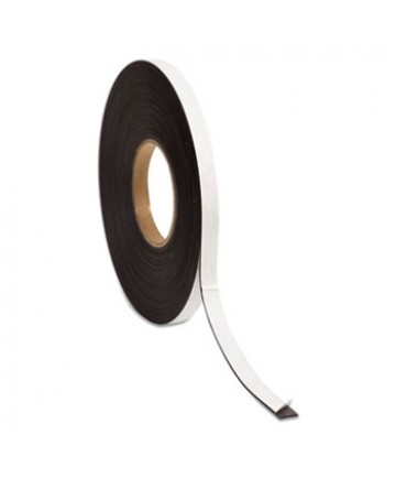 Magnetic Adhesive Tape Roll, 0.5" x 50 ft, Black, 1/Roll