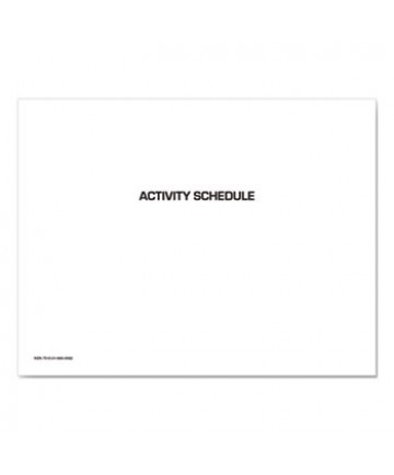 7510016650585 Activity Schedule, 11 x 9, White Cover, 12-Month (Jan to Dec): 2024, 10/Pack