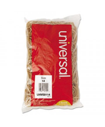 RUBBER BANDS, SIZE 12, 0.04" GAUGE, BEIGE, 1 LB BOX, 2,500/PACK