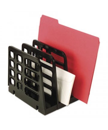 Deluxe Message Center, Six Sections, 5 1/2 X 6 3/4 X 5, Black