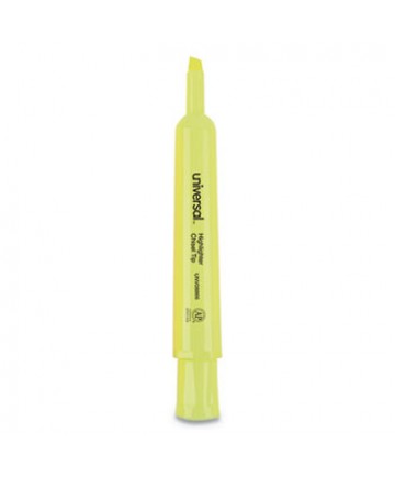 DESK HIGHLIGHTERS, CHISEL TIP, FLUORESCENT YELLOW, 36/PACK