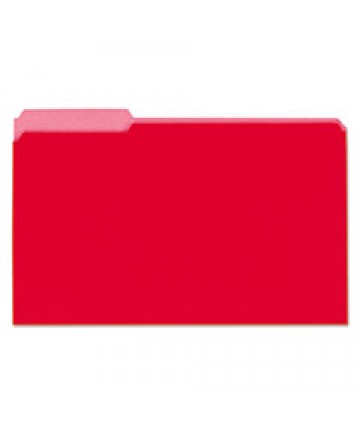 INTERIOR FILE FOLDERS, 1/3-CUT TABS, LEGAL SIZE, BLUE, 100/BOX