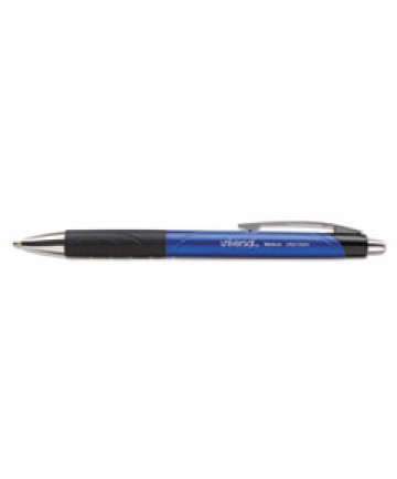 COMFORT GRIP RETRACTABLE BALLPOINT PEN, MEDIUM 1MM, BLUE INK/BARREL, DOZEN