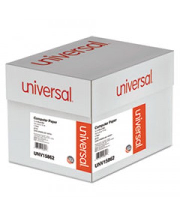 PRINTOUT PAPER, 1-PART, 20LB, 14.88 X 11, WHITE/BLUE BAR, 2, 400/CARTON