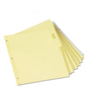 INSERTABLE TAB INDEX, 5-TAB, 11 X 8.5, BUFF, 6 SETS