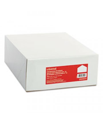BUSINESS ENVELOPE, #10, COMMERCIAL FLAP, GUMMED CLOSURE, 4.13 X 9.5, WHITE, 500/BOX