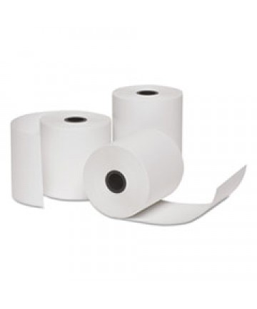 DIRECT THERMAL PRINTING PAPER ROLLS, 2.25" X 80 FT, WHITE, 50/CARTON