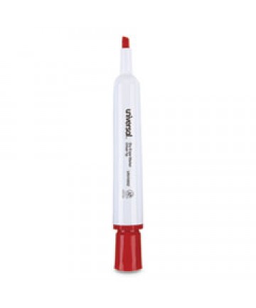 DRY ERASE MARKER, BROAD CHISEL TIP, RED, DOZEN