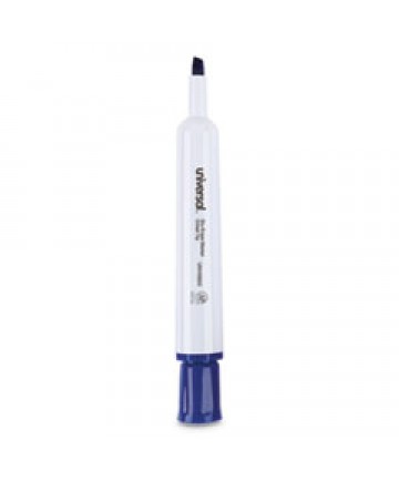 DRY ERASE MARKER, BROAD CHISEL TIP, BLUE, DOZEN