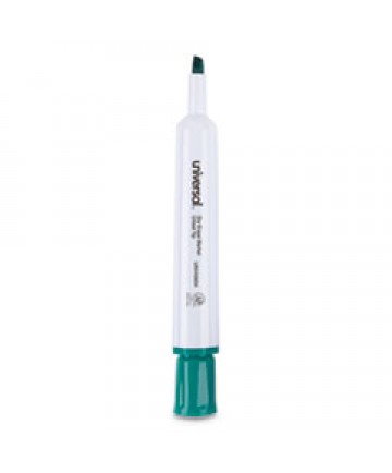 DRY ERASE MARKER, BROAD CHISEL TIP, GREEN, DOZEN