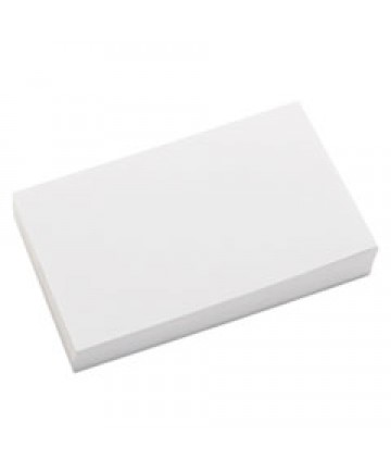 Unruled Index Cards, 3 X 5, White, 100/pack