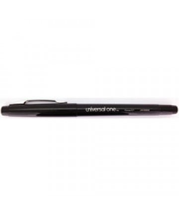 STICK POROUS POINT PEN, MEDIUM 0.7MM, BLACK INK/BARREL, DOZEN