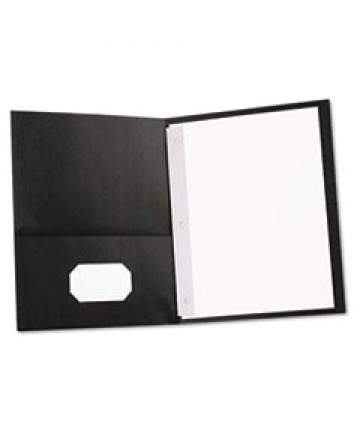 Plastic Cover, Tang Clip, Letter, 1/2" Capacity, Clear/dark Blue, 25/box