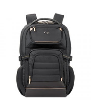Pro Backpack, 17.3", 12 1/4" X 6 3/4" X 17 1/2", Black