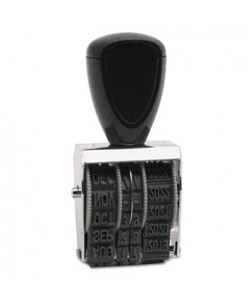 Rubber Stamp, Dater, Conventional, Type Size 1 1/2