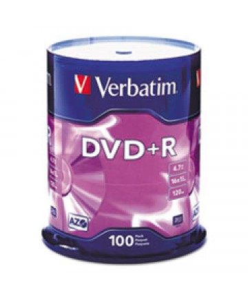 Dvd+r Discs, 4.7gb, 16x, Spindle, 100/pack