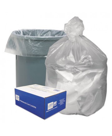 WASTE CAN LINERS, 30 GAL, 8 MICRONS, 30" X 36", NATURAL, 500/CARTON