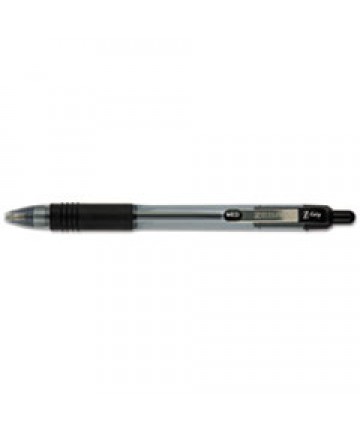 Z-GRIP RETRACTABLE BALLPOINT PEN, MEDIUM 1 MM, BLACK INK, CLEAR BARREL, DOZEN