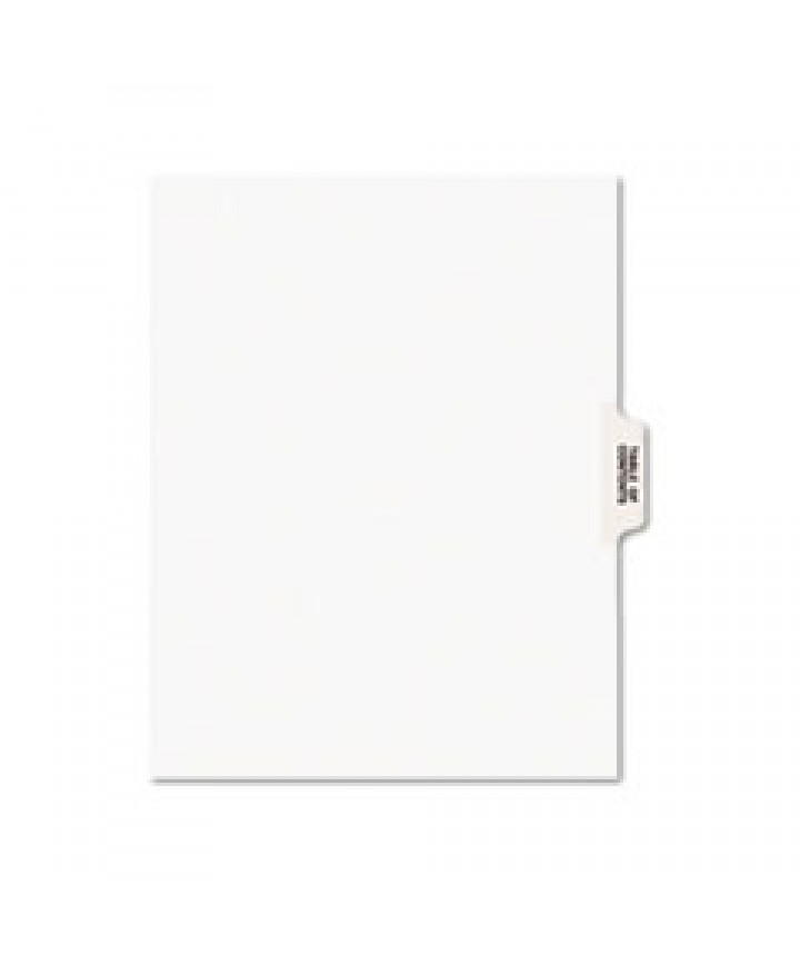 Preprinted Legal Exhibit Side Tab Index Dividers, Avery Style, 25-Tab, Table Of Contents, 11 x 8.5, White, 25/Pack