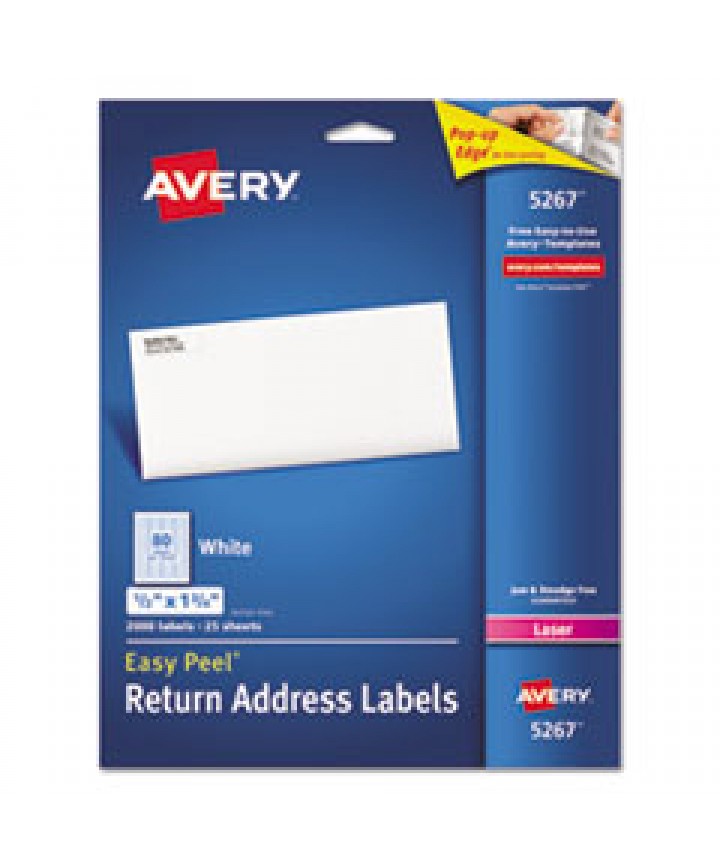 EASY PEEL WHITE ADDRESS LABELS W/ SURE FEED TECHNOLOGY, LASER PRINTERS ...