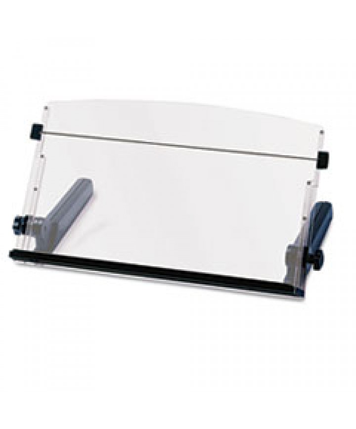 Swing Arm Copyholder, Adhesive Monitor Mount, Plastic, 30 Sheet