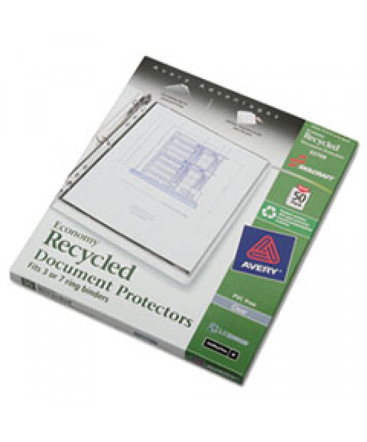 SKILCRAFT (2 PACK) Document Protectors Heavy Weight 3-Hole 8.5 x 11 50 Sheets