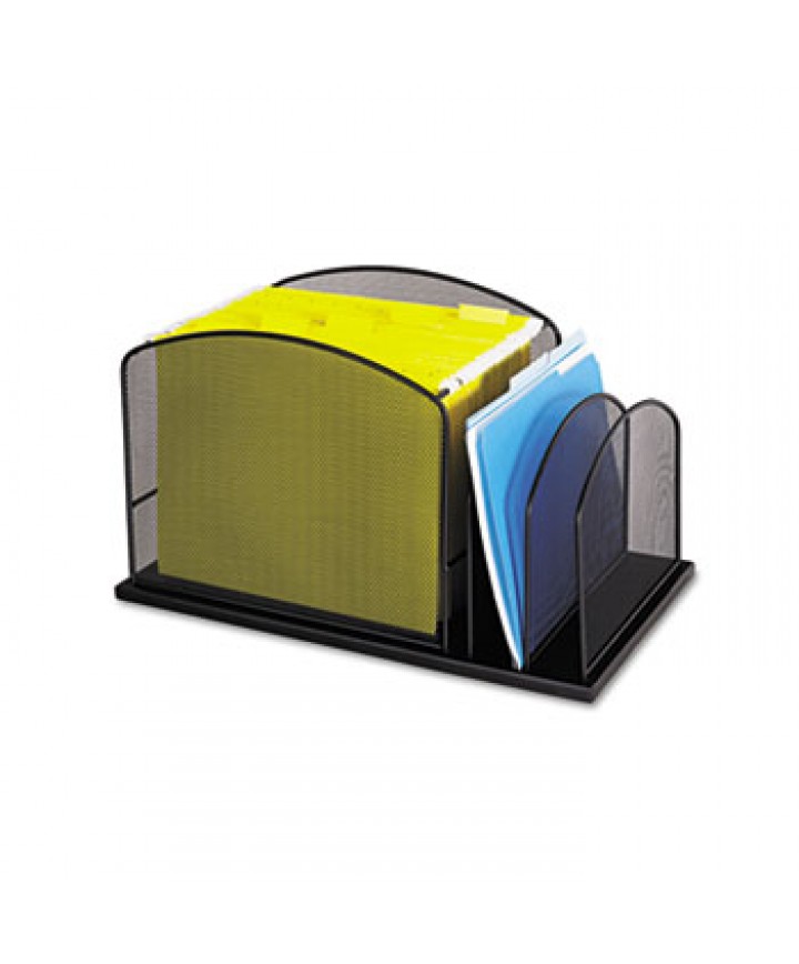 Document File Mesh ONYX MESH DESKTOP HANGING FILE WITH TWO UPRIGHT SECTIONS, 3 SECTIONS ...