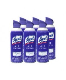 Air Sanitizer Spray, Light Breeze Scent, 10 oz Aerosol Can, 6/Carton