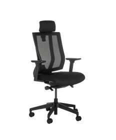 TASK CHAIR WITH HEADREST BLACK