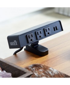 PowerHub, Includes a surge protector to safeguard your devices, Black