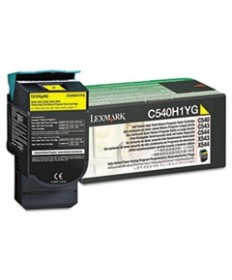 C540H1YG RETURN PROGRAM HIGH-YIELD TONER, 2,000 PAGE-YIELD, YELLOW