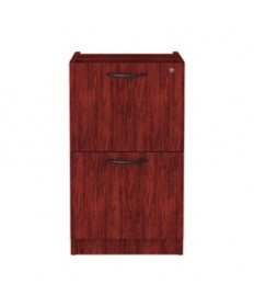 ALERA VALENCIA FILE/FILE DRAWER FULL PEDESTAL, 15.63W X 20.5D X 28.5H, MAHOGANY