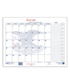 7510016648790 Calendar Blotter, 22 x 18, White Sheets, 13-Month (Jan to Jan): 2024 to 2025