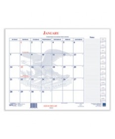 2025 Calendar Blotter, 22 x 18, White Sheets, 13-Month: Jan 2025 to Jan 2026