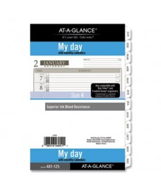 1-Page-Per-Day Planner Refills, 8.5 x 5.5, White, 2022