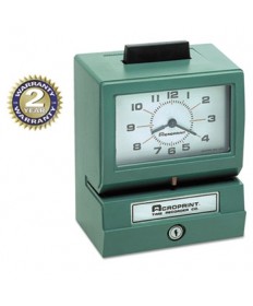 Model 125 Analog Manual Print Time Clock With Date/0-23 Hours/minutes