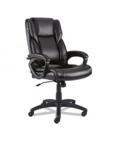 Alera Brosna Series Mid-Back Task Chair, Supports Up to 250 lb, 18.15" to 21.77 Seat Height, Black Seat/Back, Black Base