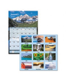 SCENIC MONTHLY WALL CALENDAR, 15.5 X 22.75, 2021