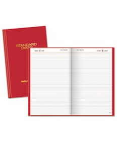 STANDARD DIARY DAILY DIARY, RECYCLED, RED, 12.13 X 7.69, 2021