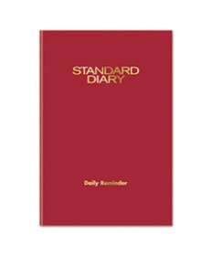 STANDARD DIARY RECYCLED DAILY JOURNAL, RED, 12.13 X 7.69, 2021