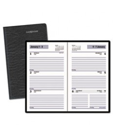 WEEKLY POCKET PLANNER, 6 X 3.5, BLACK, 2021