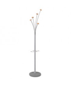 Metal And Wood Coat Hangers, 6/set, Gray/mahogany