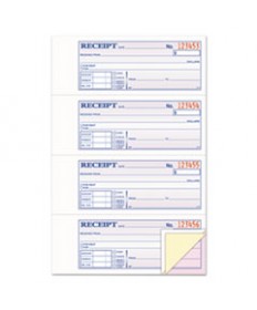 TWO-PART RENT RECEIPT BOOK, 2.75 X 4.75, CARBONLESS, 200 FORMS