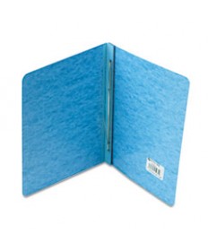 Presstex Report Cover, Side Bound, Prong Clip, Letter, 3" Cap, Light Blue