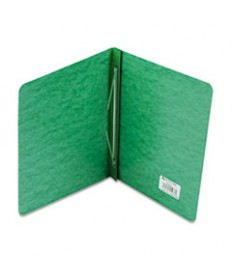 Presstex Report Cover, Side Bound, Prong Clip, Letter, 3" Cap, Dark Green