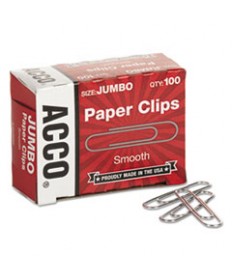 PAPER CLIPS, MEDIUM (NO. 1), SILVER, 1,000/PACK