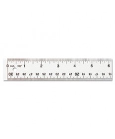 Stainless Steel Office Ruler With Non Slip Cork Base, 6"