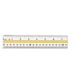 Stainless Steel Office Ruler With Non Slip Cork Base, 18"