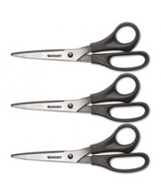 FOR KIDS SCISSORS, POINTED TIP, 5" LONG, 1.75" CUT LENGTH, RANDOMLY ASSORTED STRAIGHT HANDLES